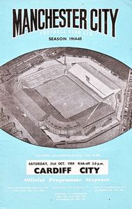 Manchester City v Cardiff 1964/65